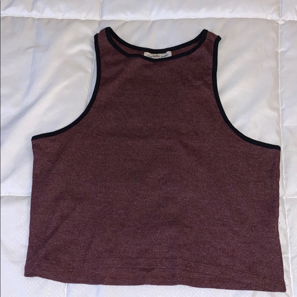 Cropped & Ribbed Tank